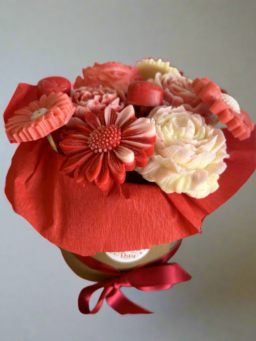Valentines wax melt bouquet