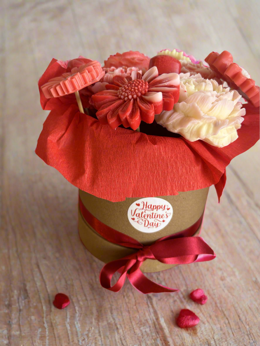 Valentines wax melt bouquet