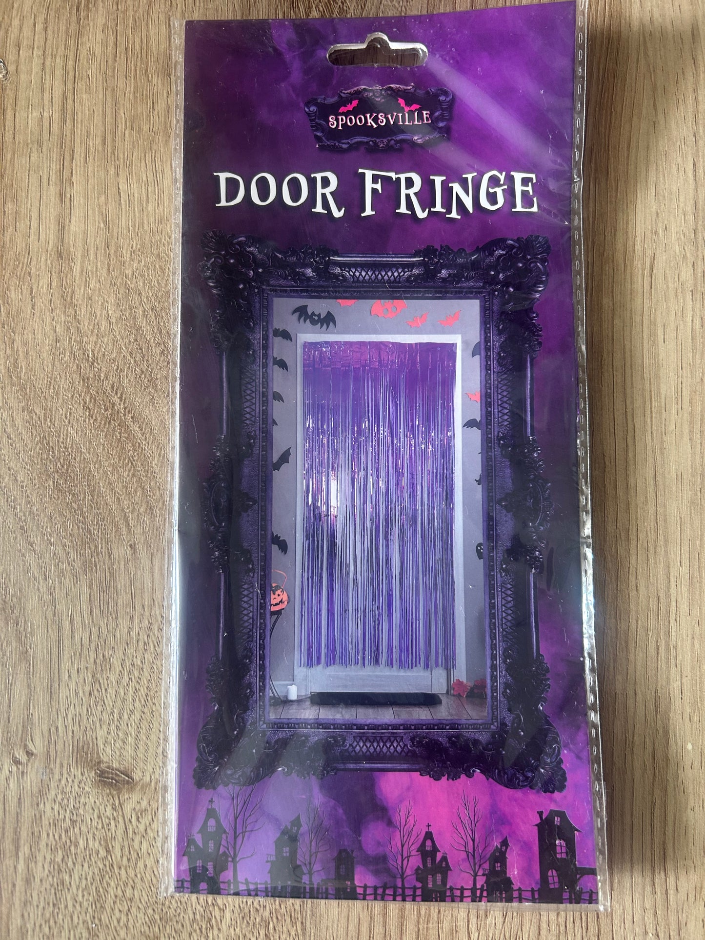 Purple door fringe