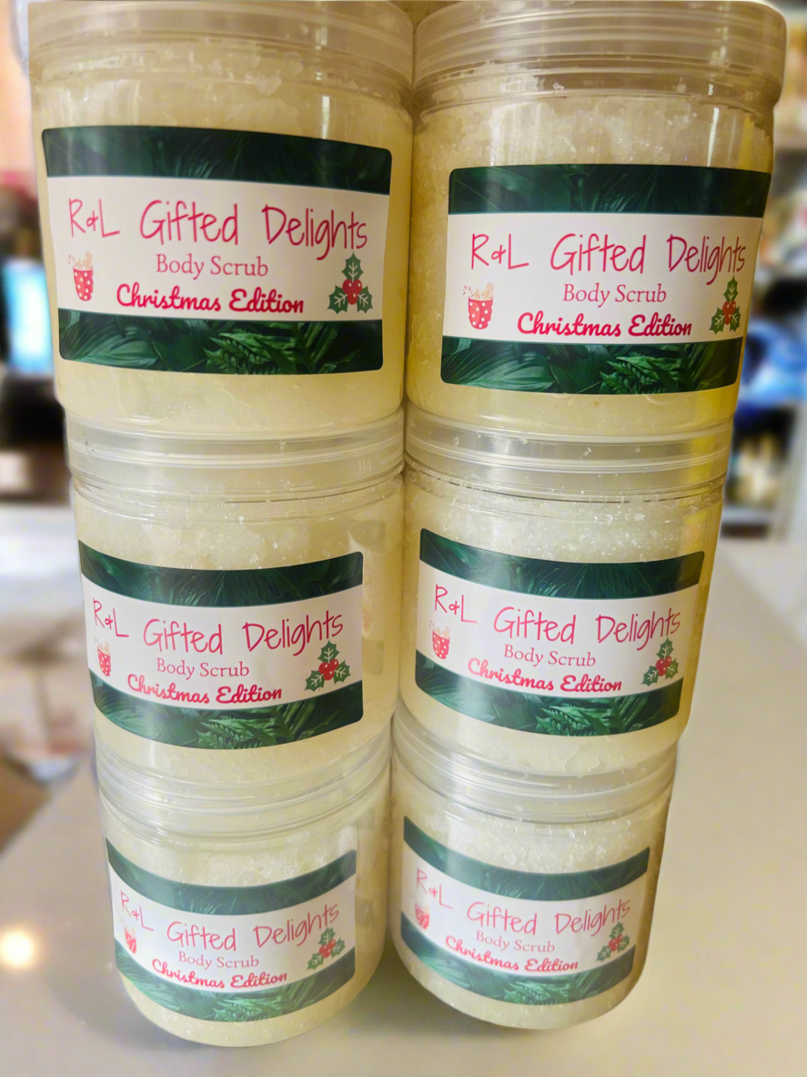 Body scrubs Christmas collection