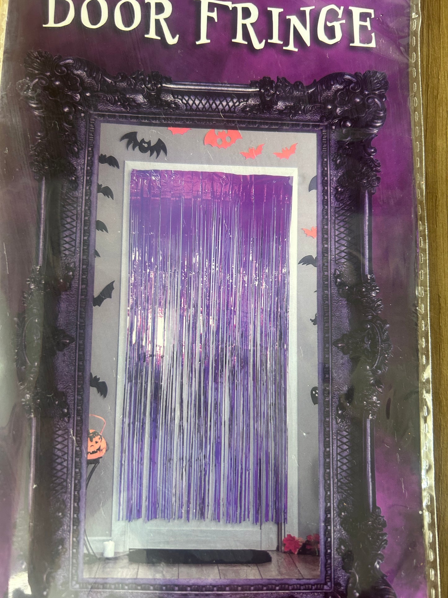 Purple door fringe
