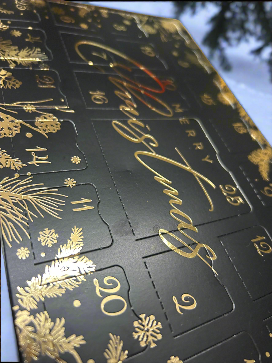Wax melt advent calendar black edition