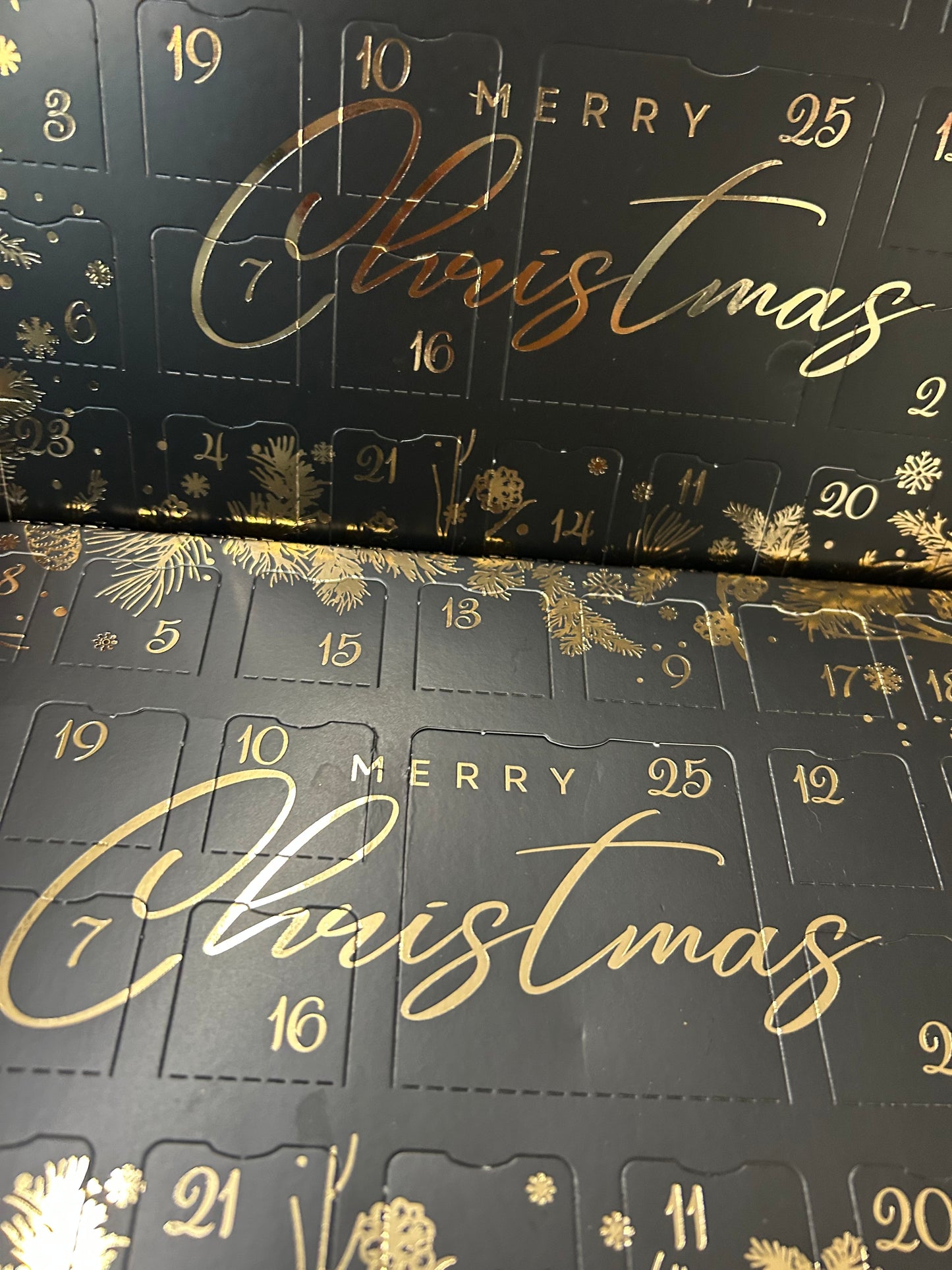 Wax melt advent calendar black edition