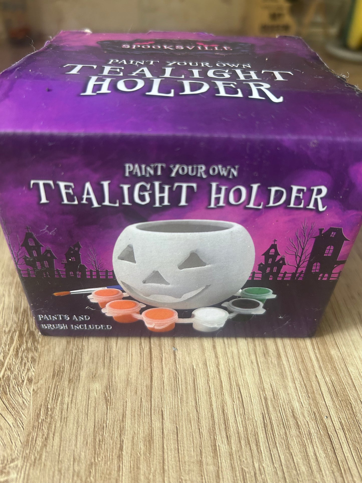 Paint your own tea light holder