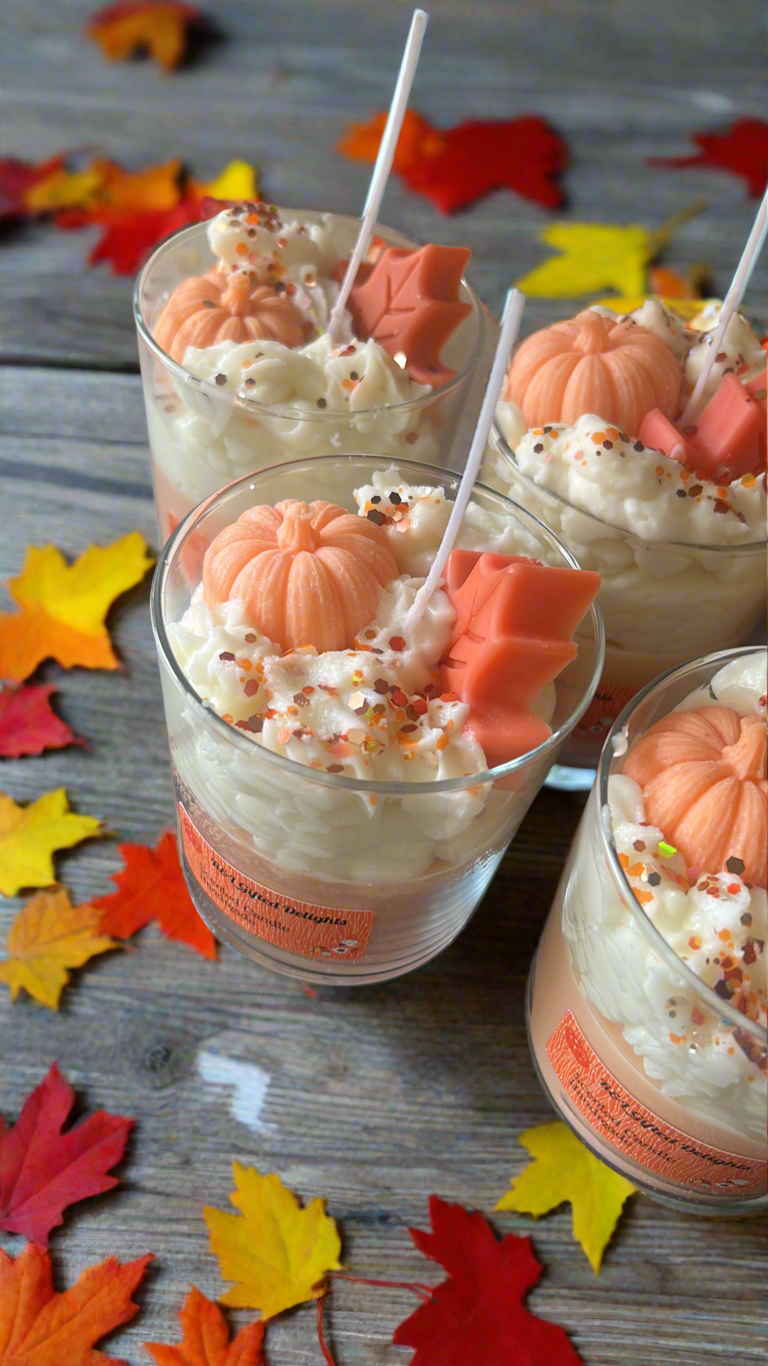 Pumpkin spice candles