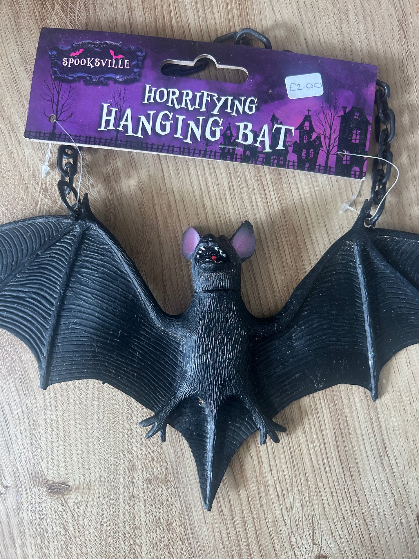 Spooky bat hanging decoration