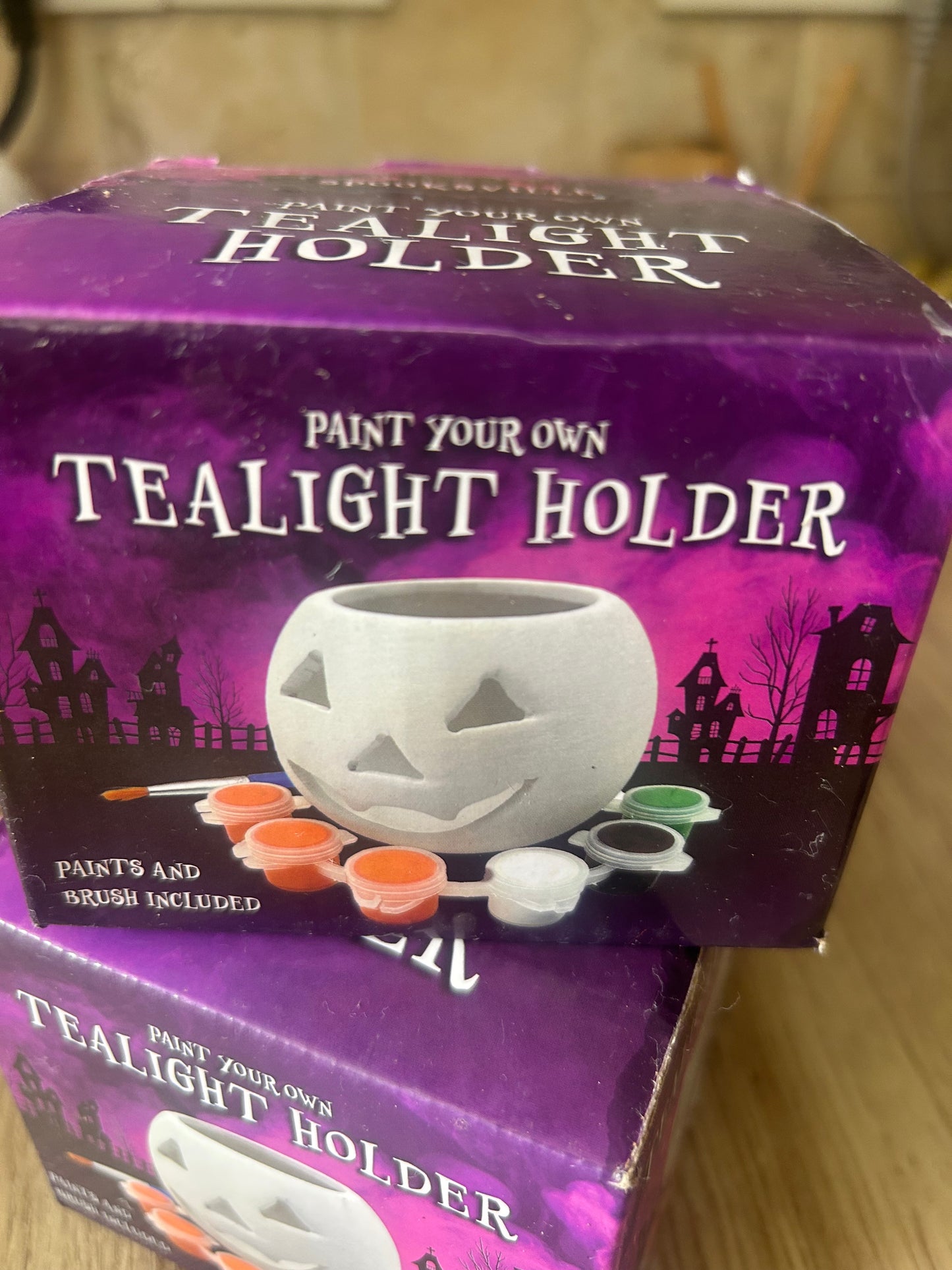 Paint your own tea light holder