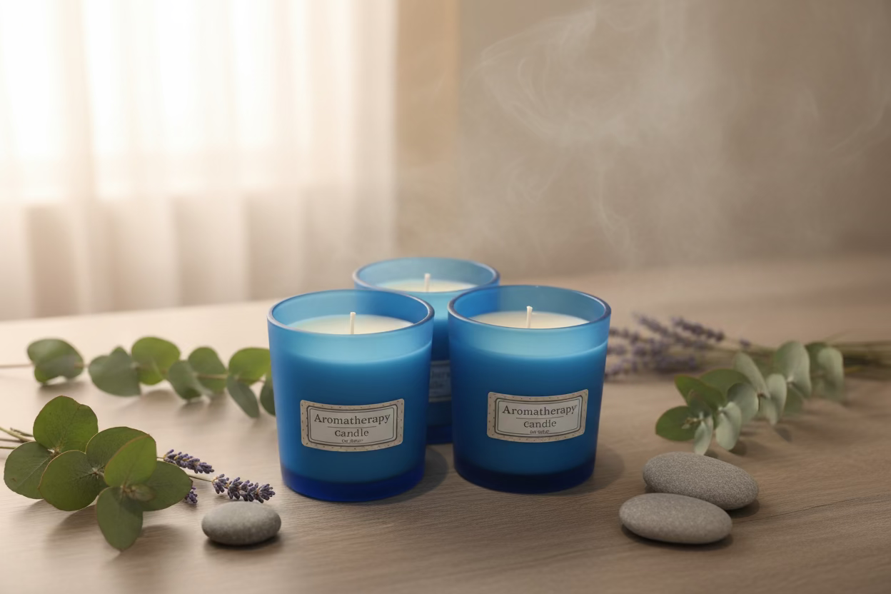 Aromatherapy candle ylang ylang