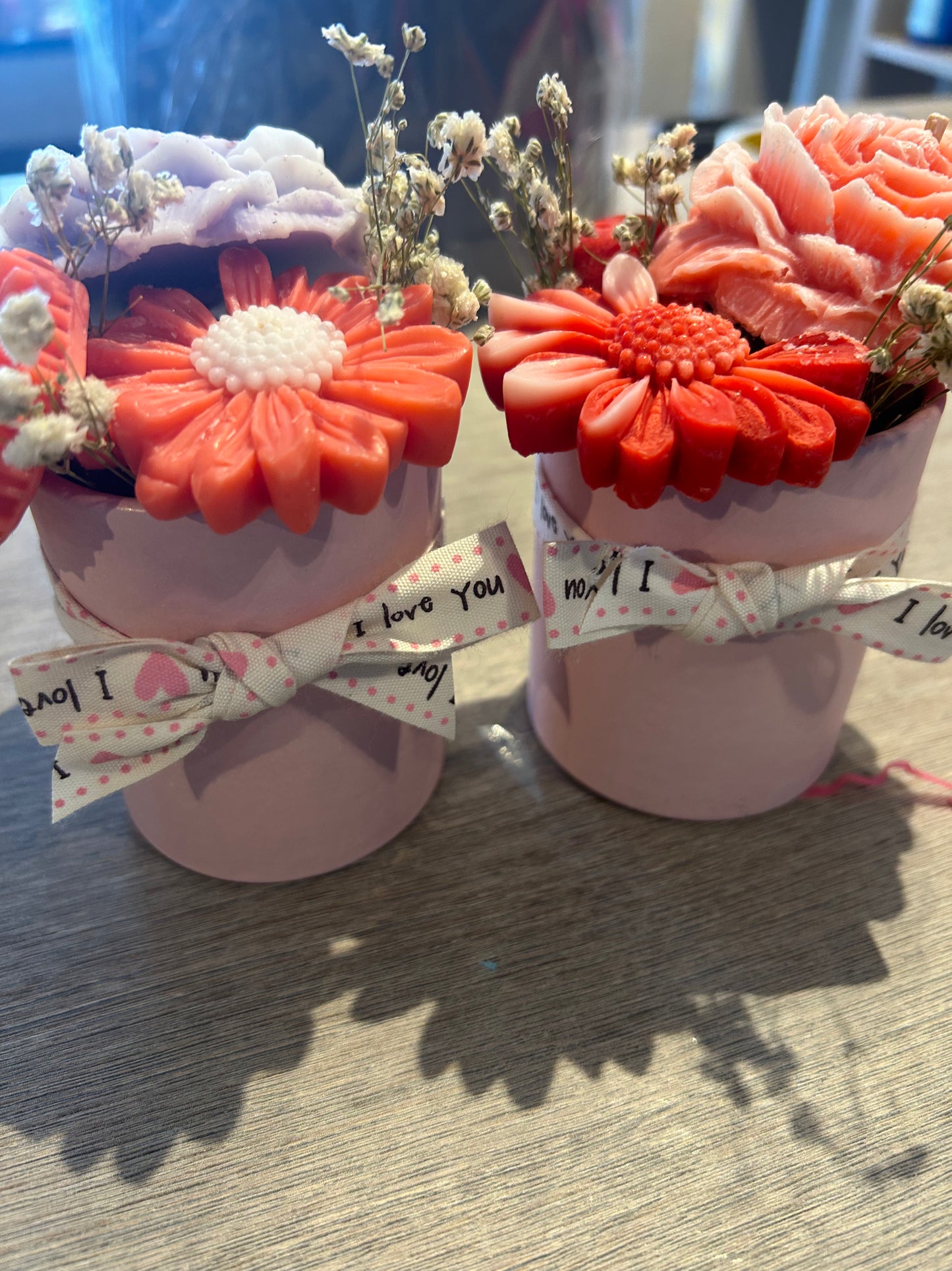 Mini wax melt bouquets