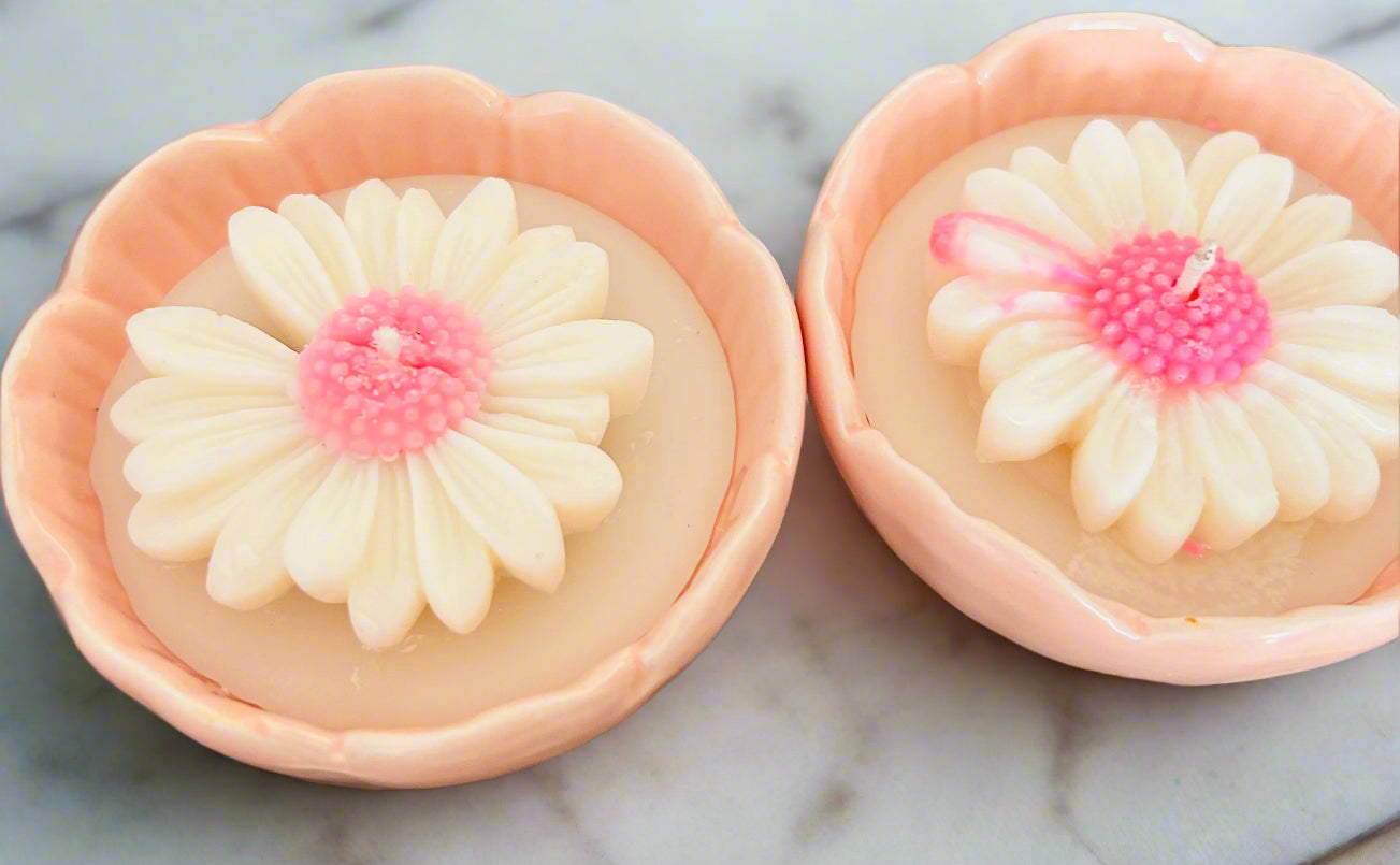 Daisy Flower Candles