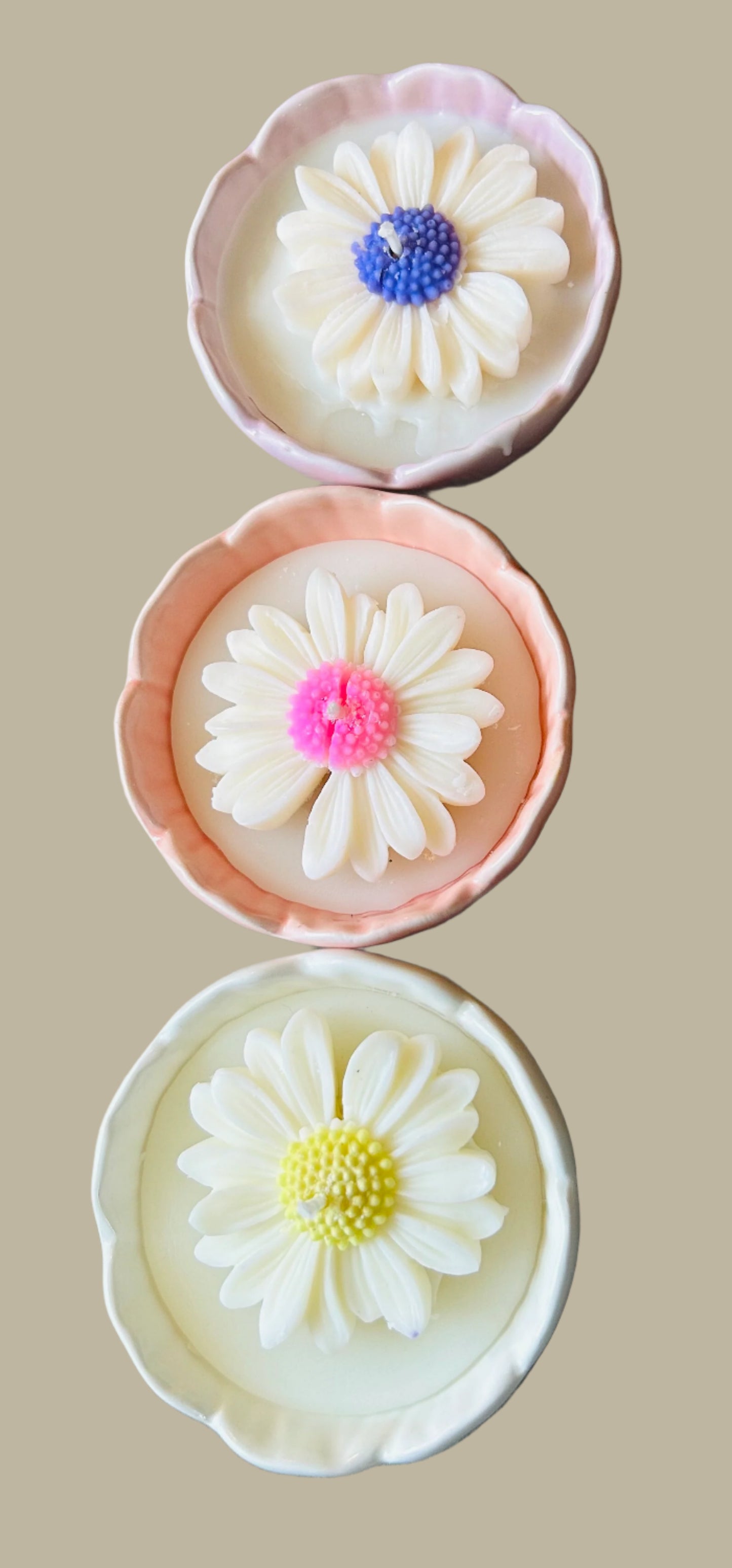 Daisy Flower Candles