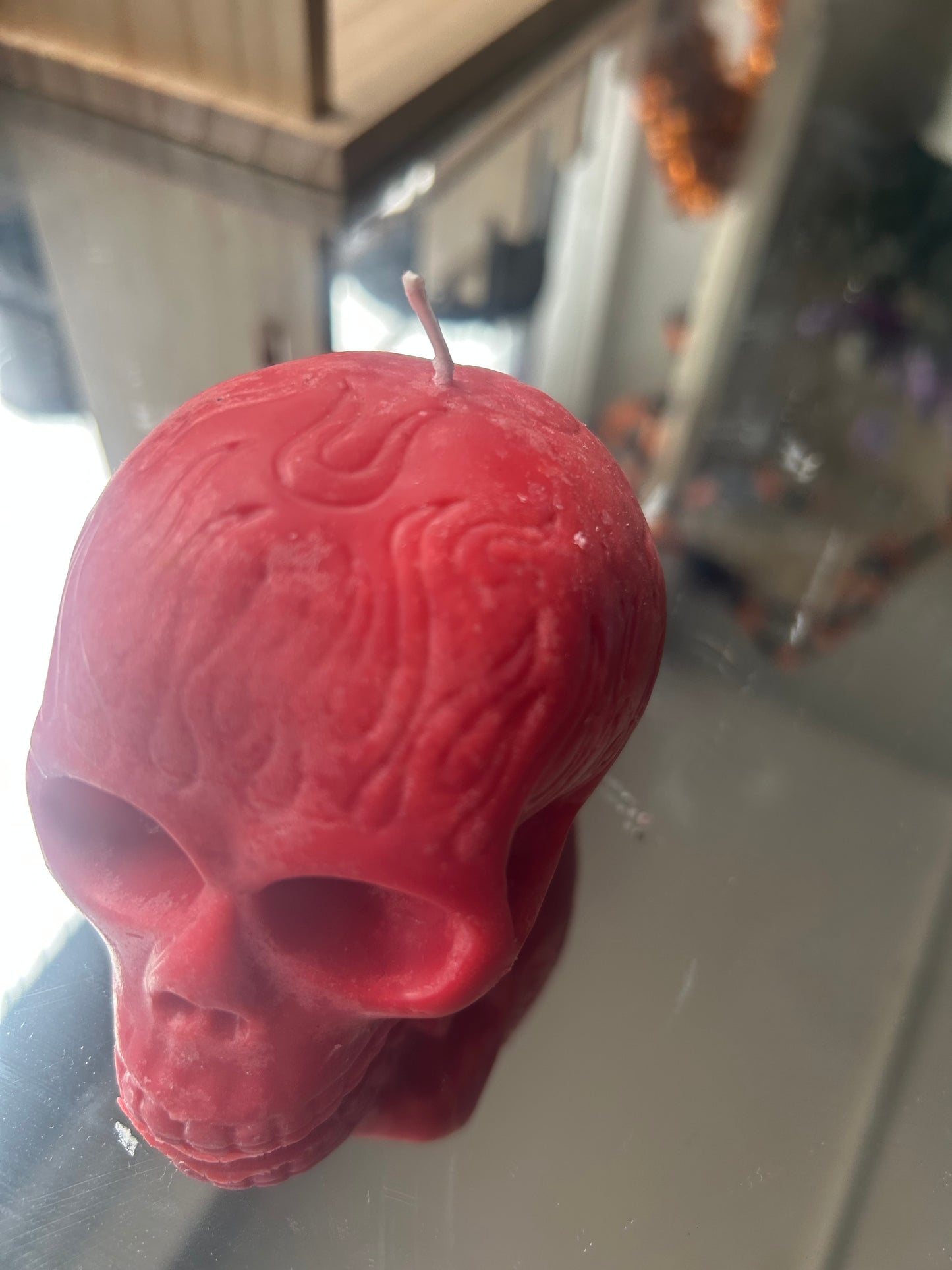 Scented skull candles
