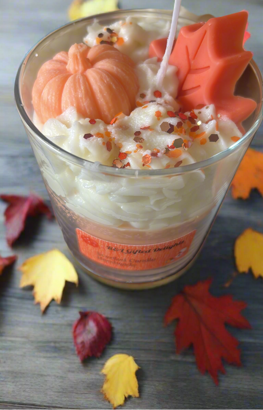 Pumpkin spice candles