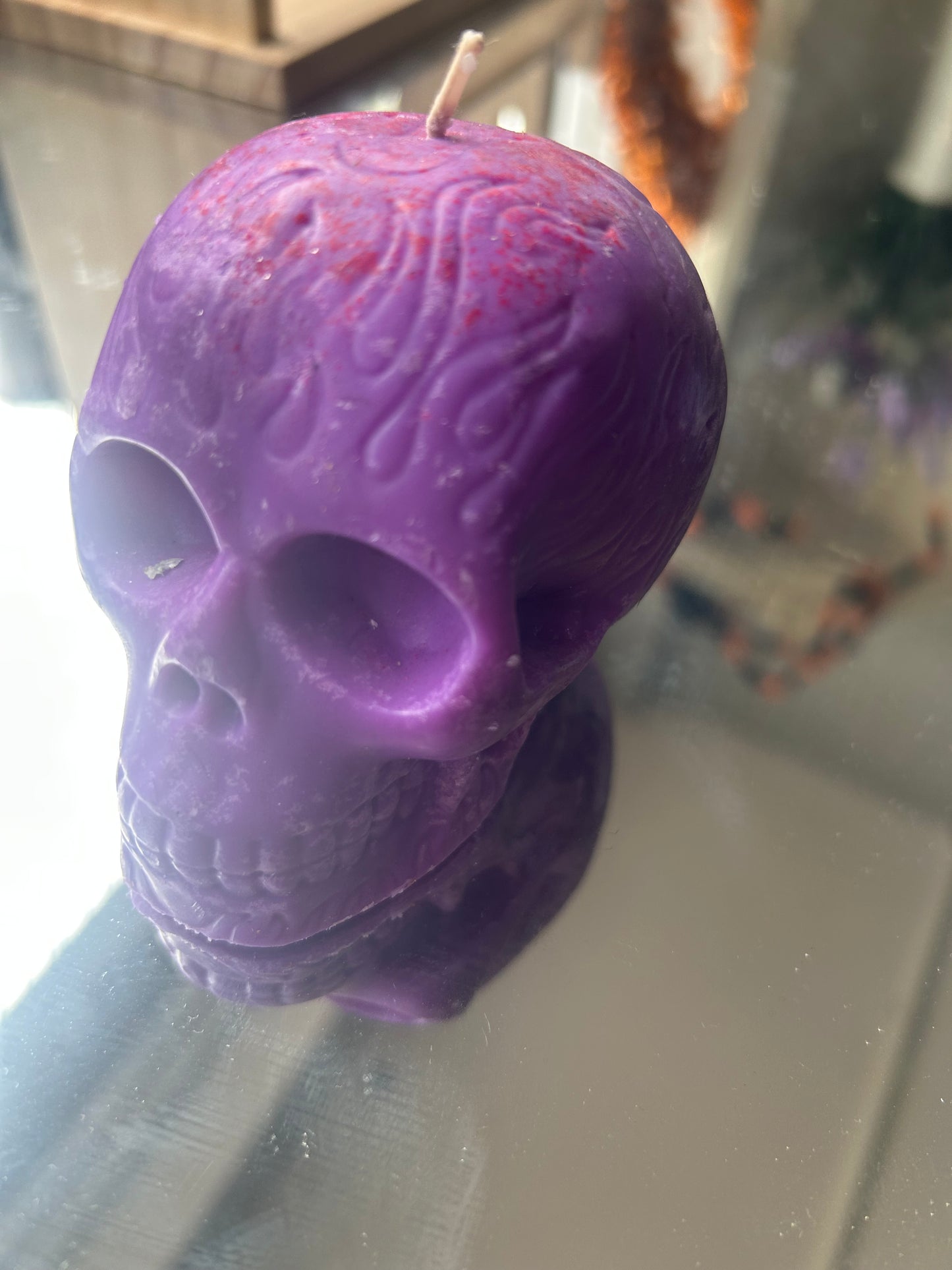 Scented skull candles