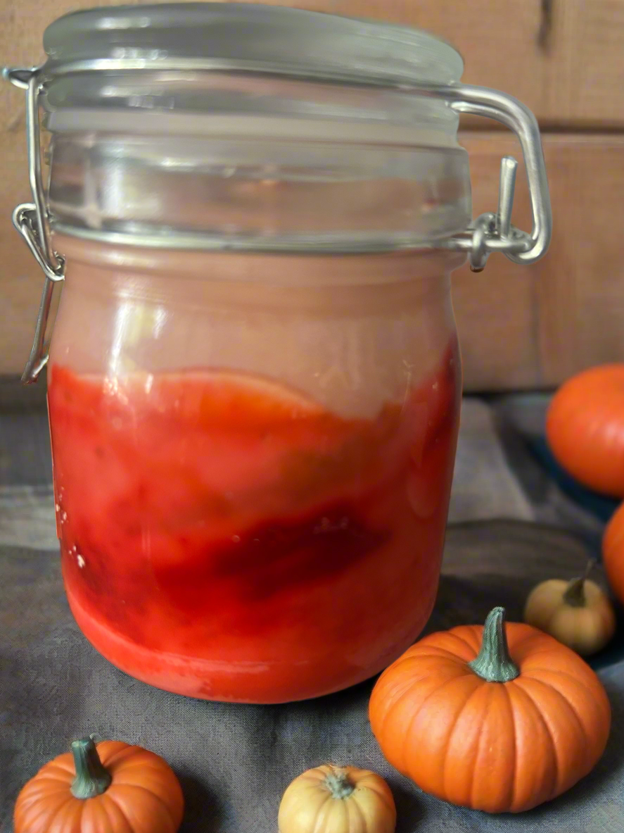Pumpkin spice jar candles