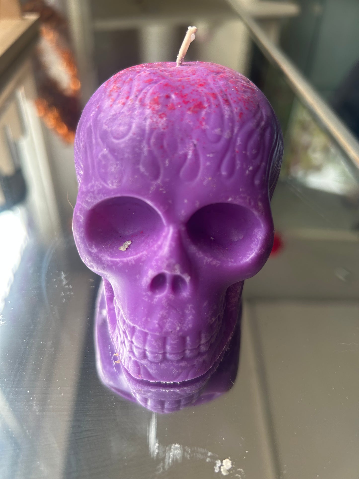 Scented skull candles