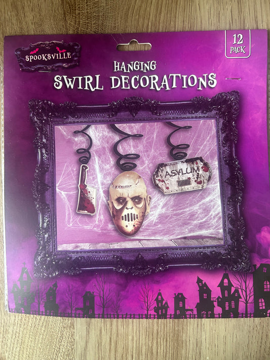 Swirl hanging decorations