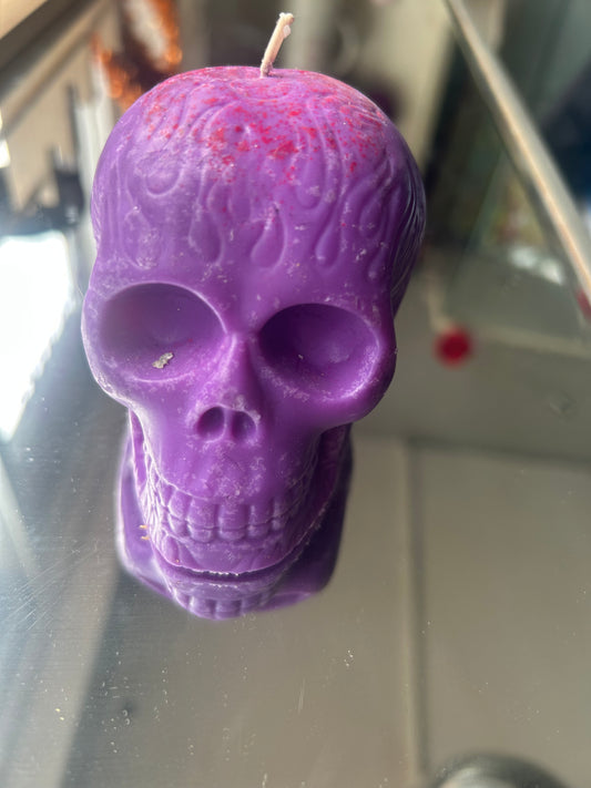 Scented skull candles