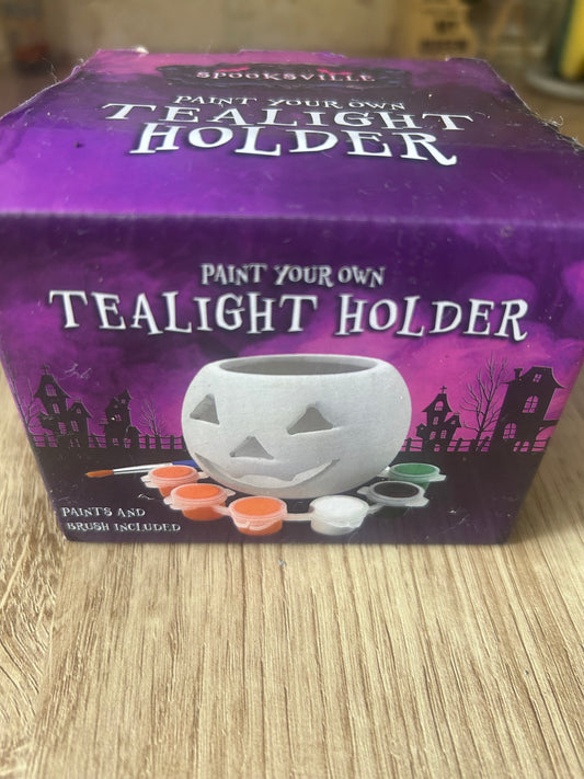 Paint your own tea light holder