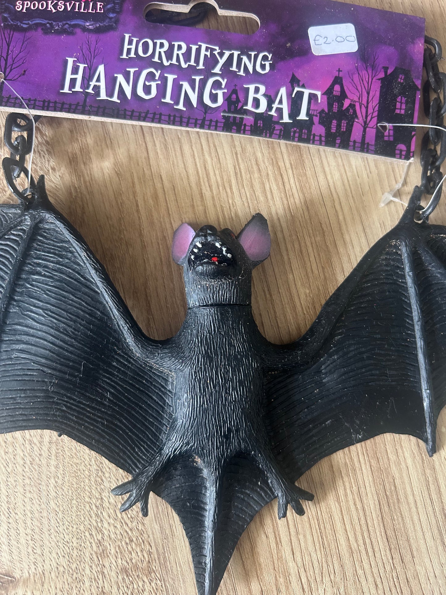 Spooky bat hanging decoration