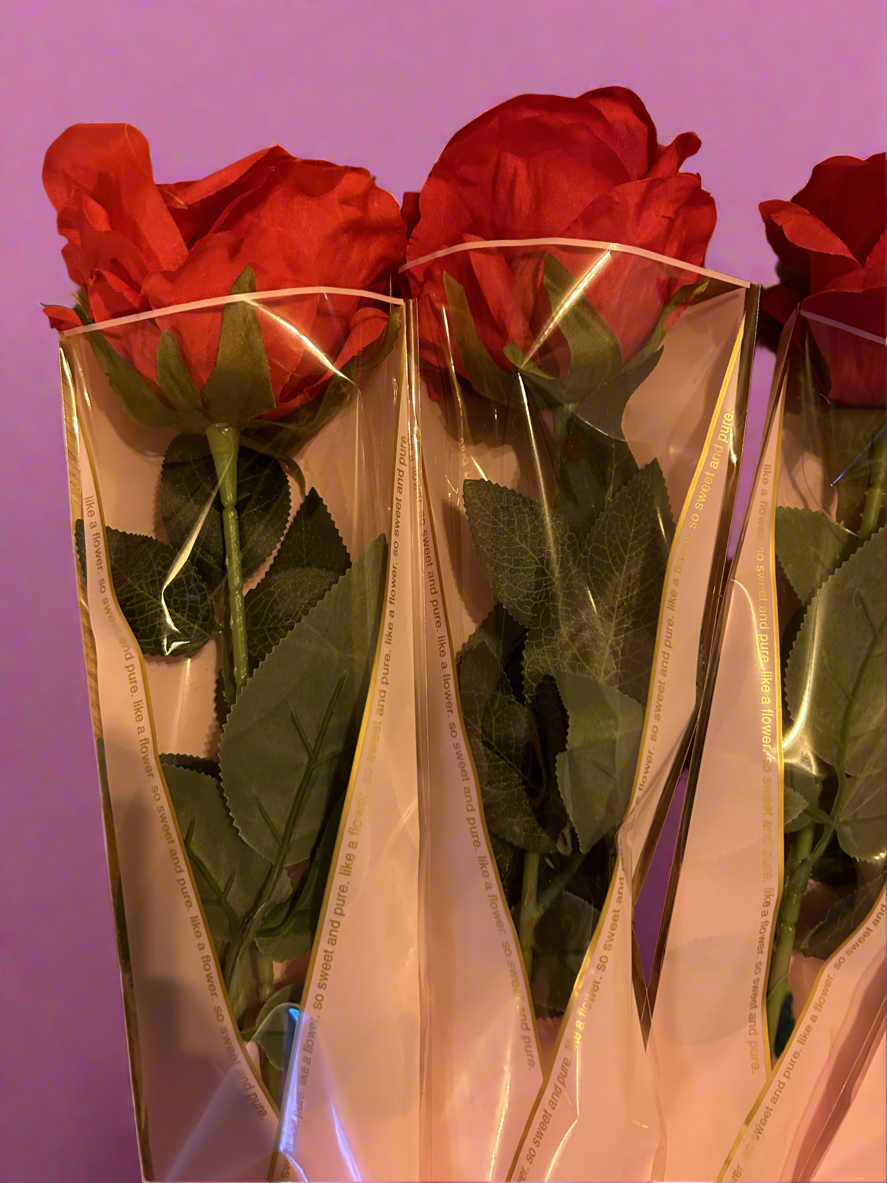 Single long stem rose’s