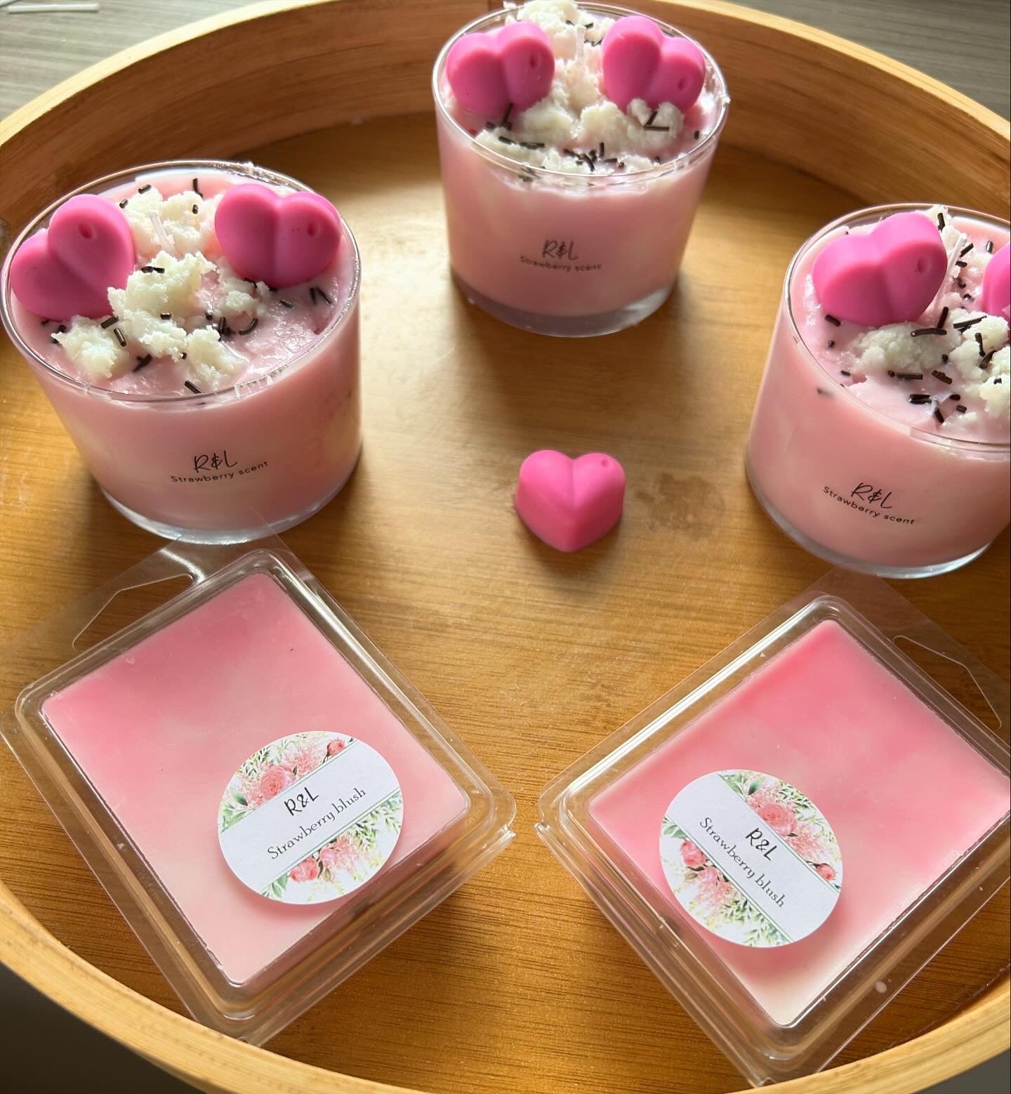 Strawberry Blush Candles