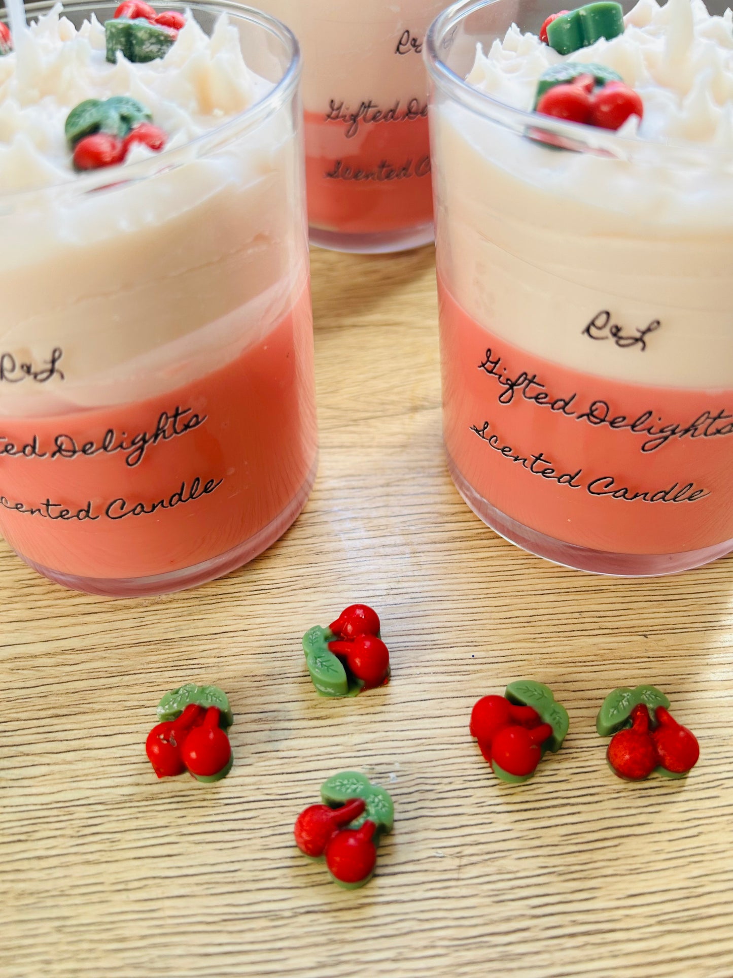 Cherry scented candles