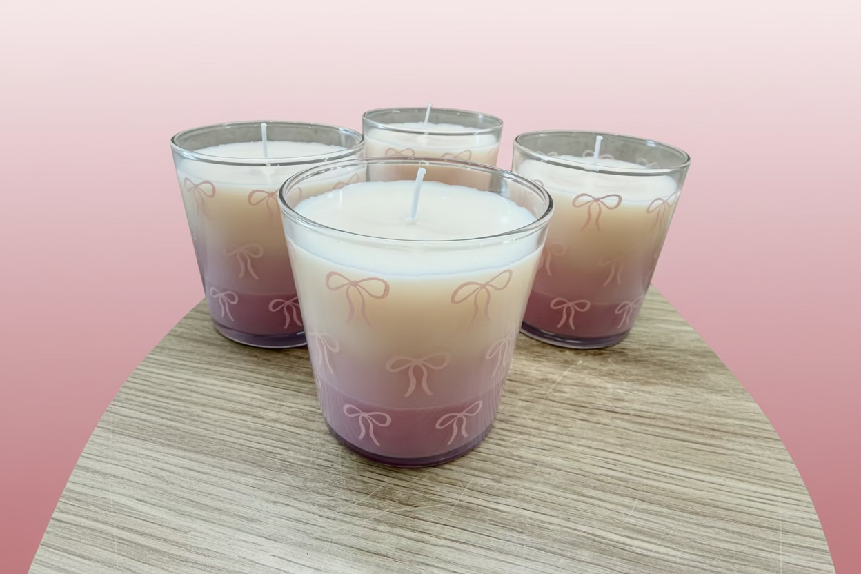 Vanilla scented candle