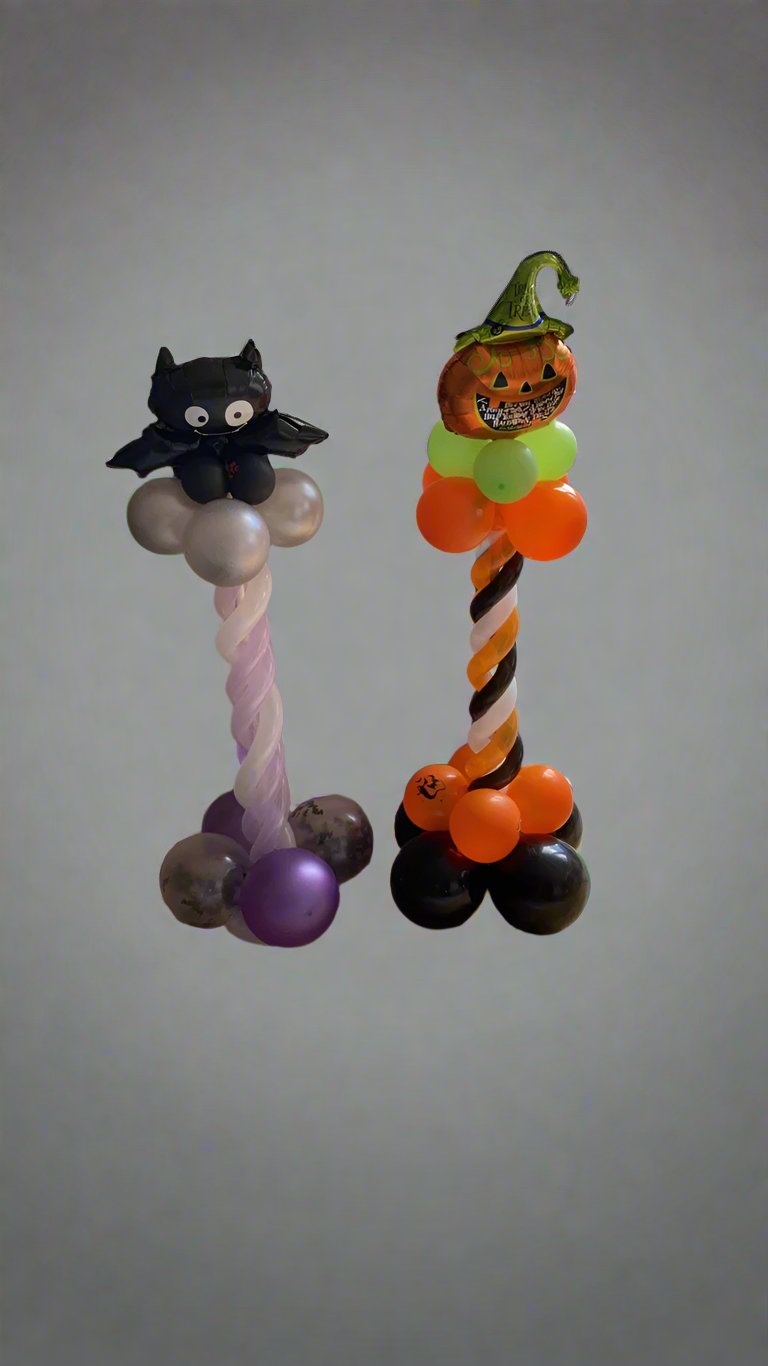 Halloween balloon stack