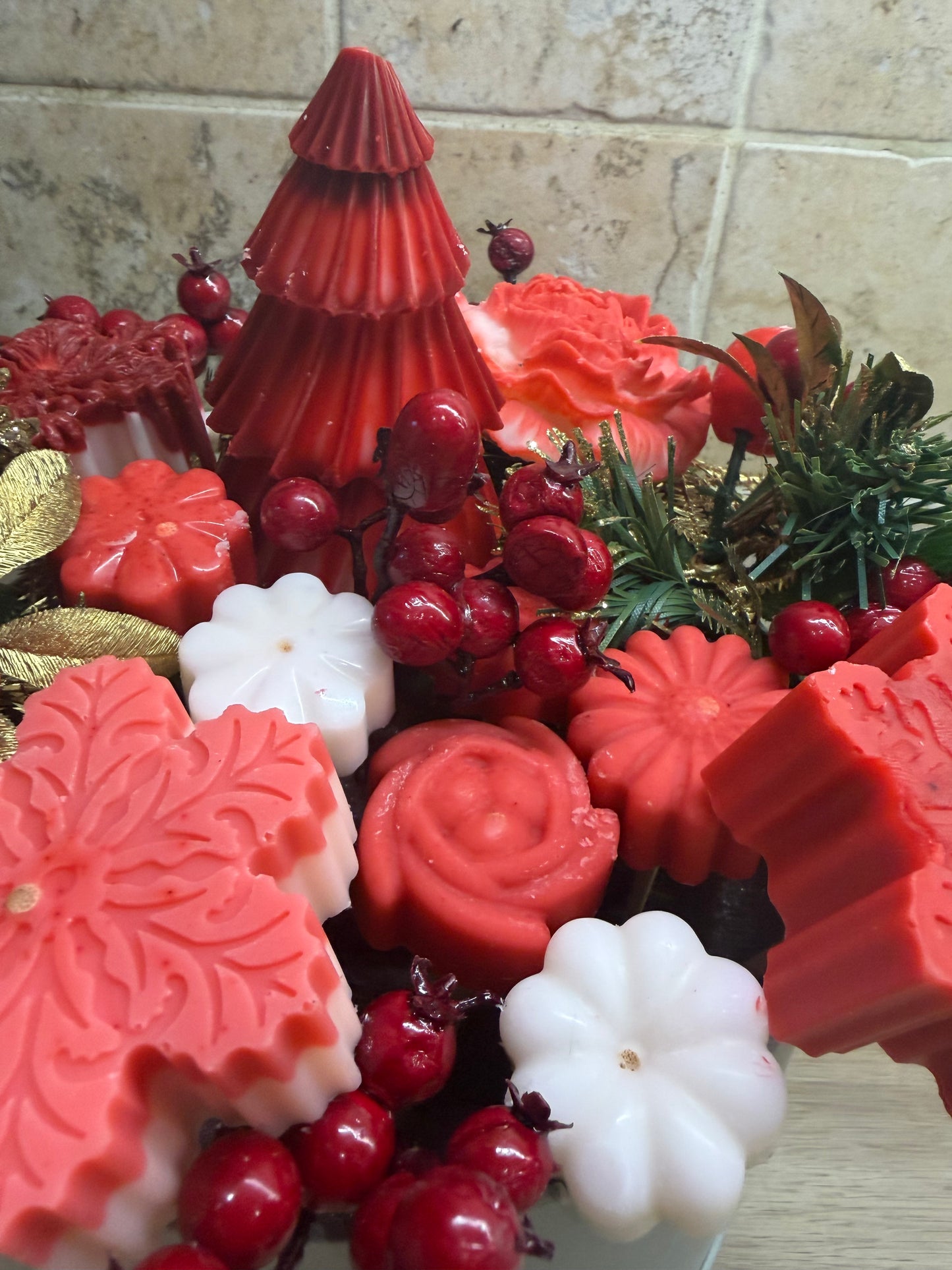 Christmas wax melt bouquet