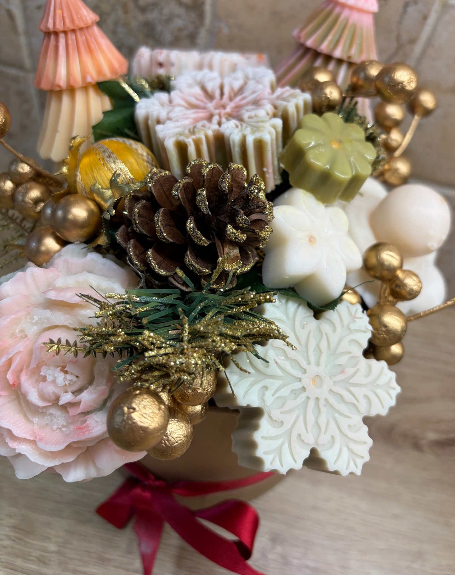Christmas wax melt bouquet