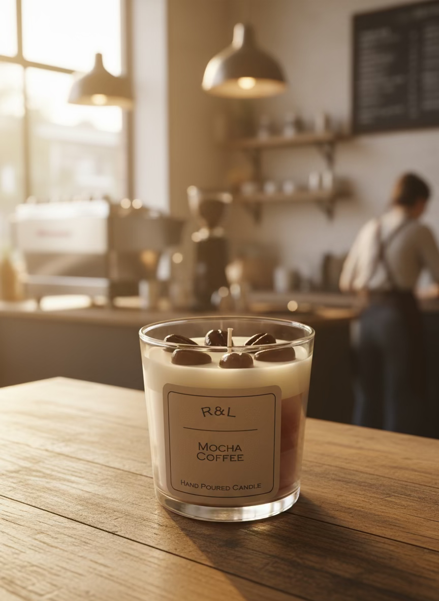 Mocha coffee candle