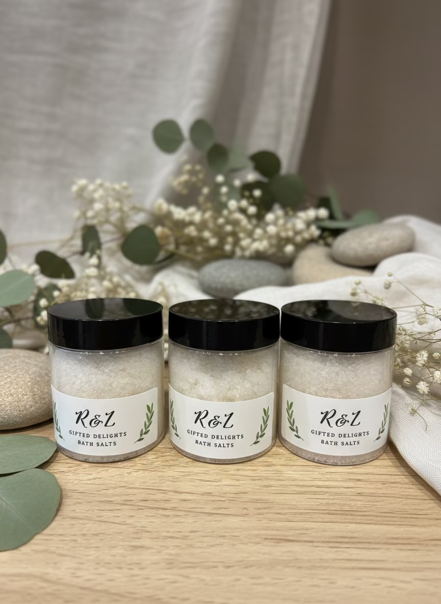 Mini bath salt pots