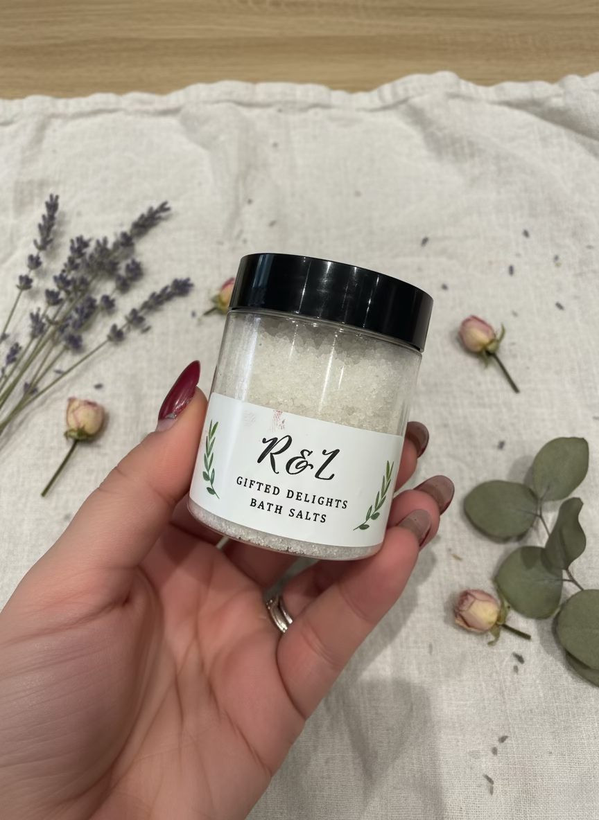Mini bath salt pots