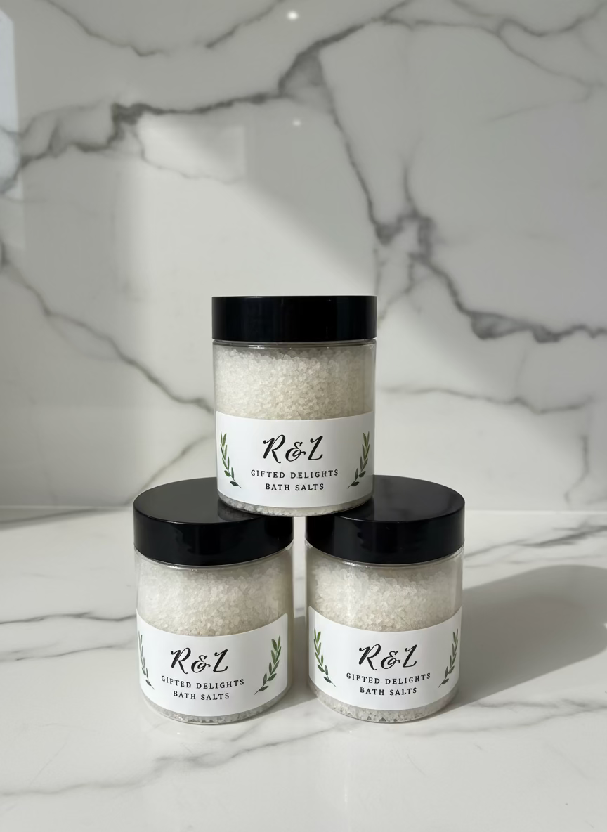 Mini bath salt pots
