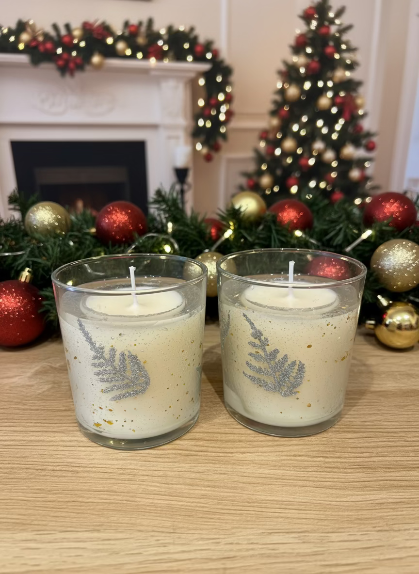 Mulled wine festive candle