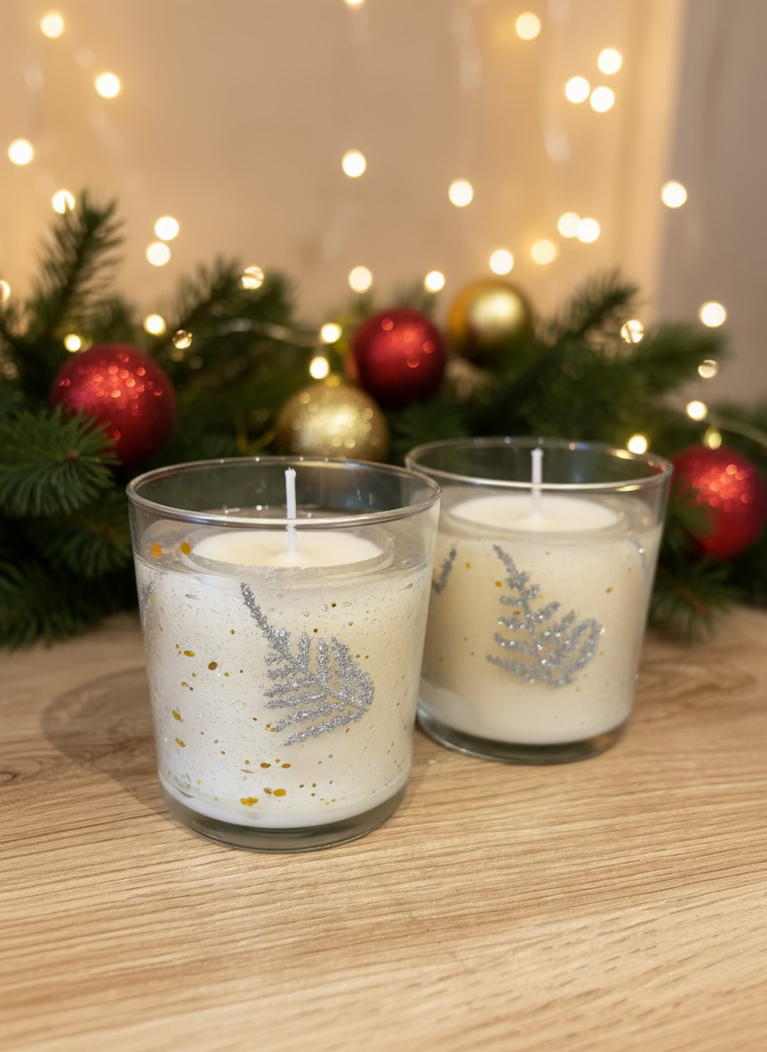 Mulled wine festive candle
