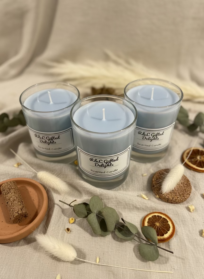 Fresh stoppable re fillable candle 6.5oz