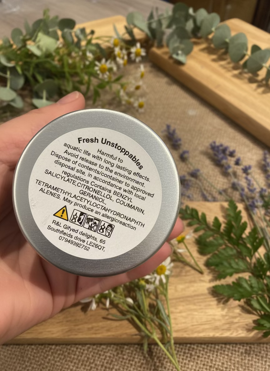 Fresh stoppable re fillable candle 6.5oz