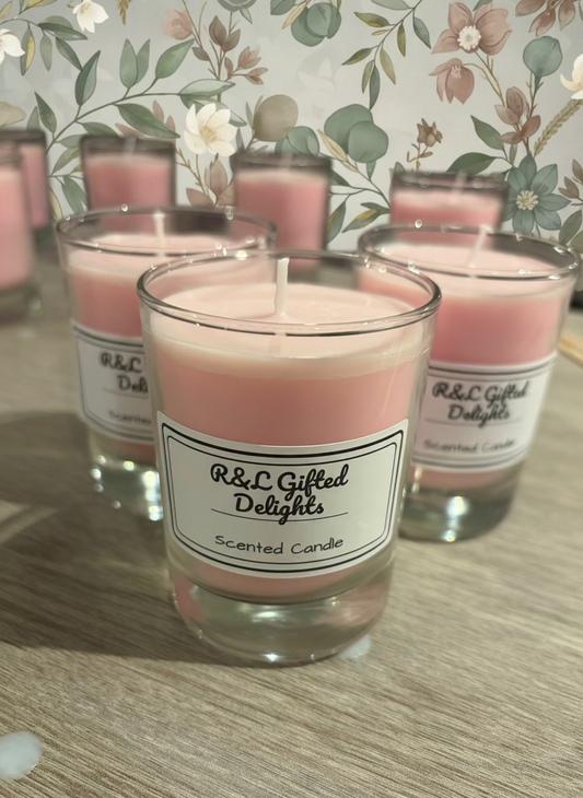 Peach blossom re fillable candles 6.5oz
