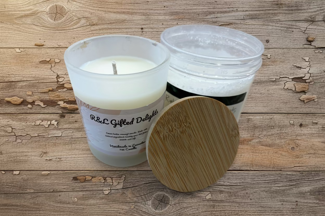 Massage candle and body scrub duo