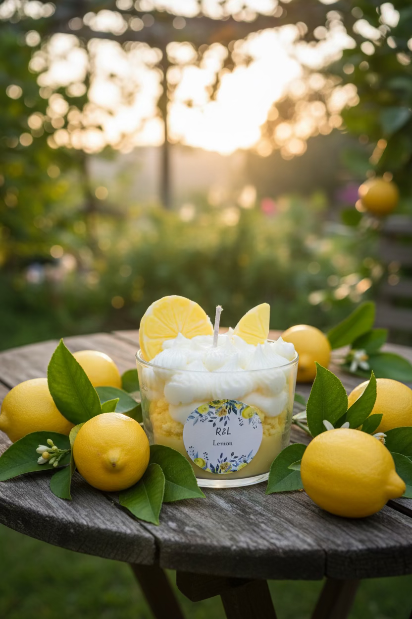 Lemon crumble candle