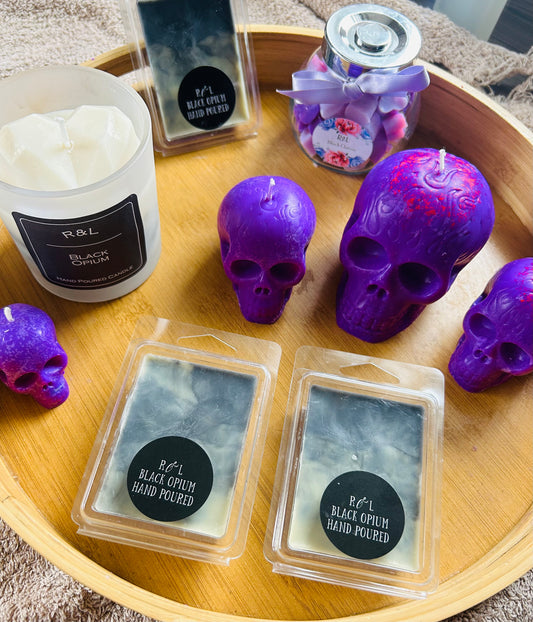 Skull Pillar candles