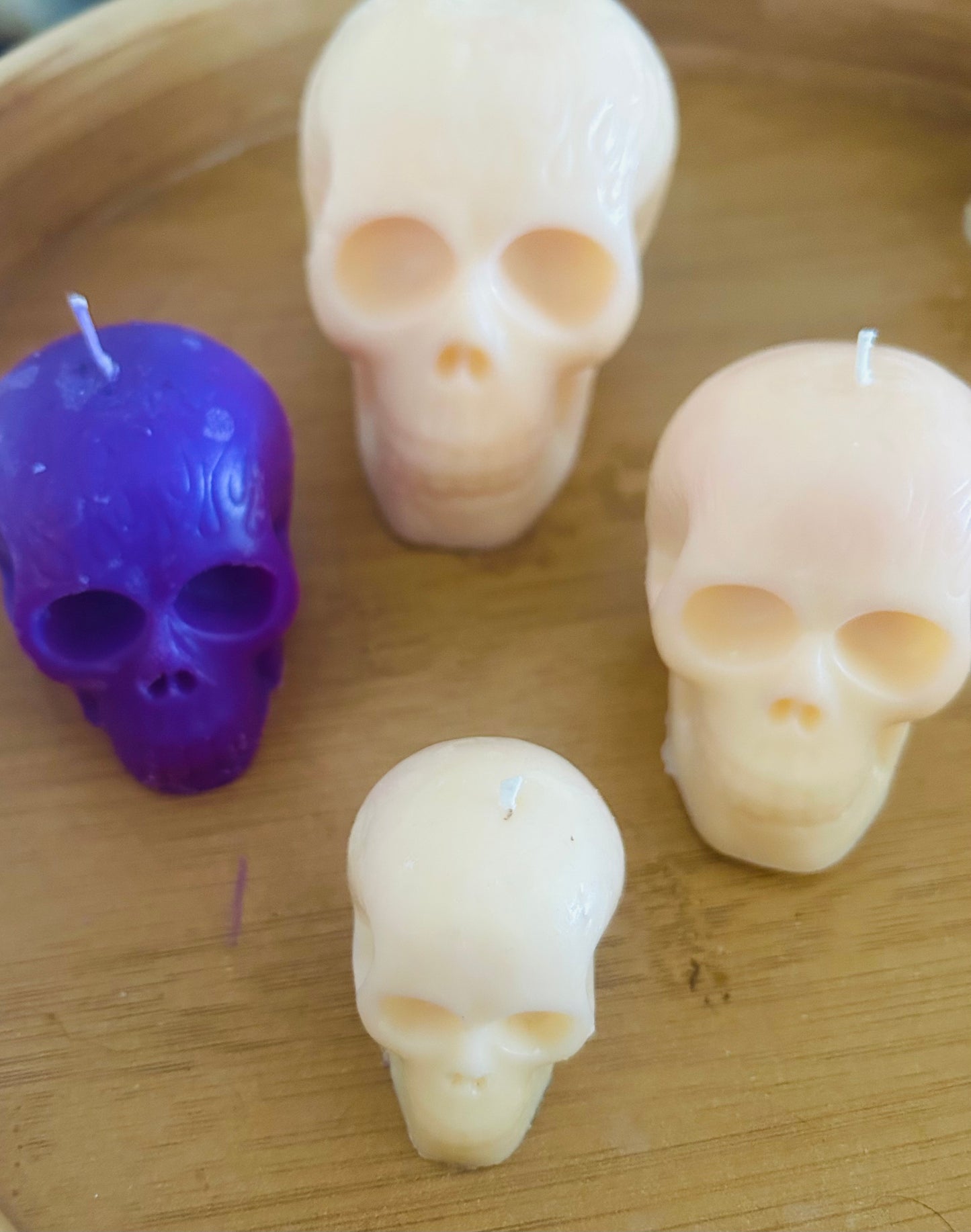 Skull Pillar candles