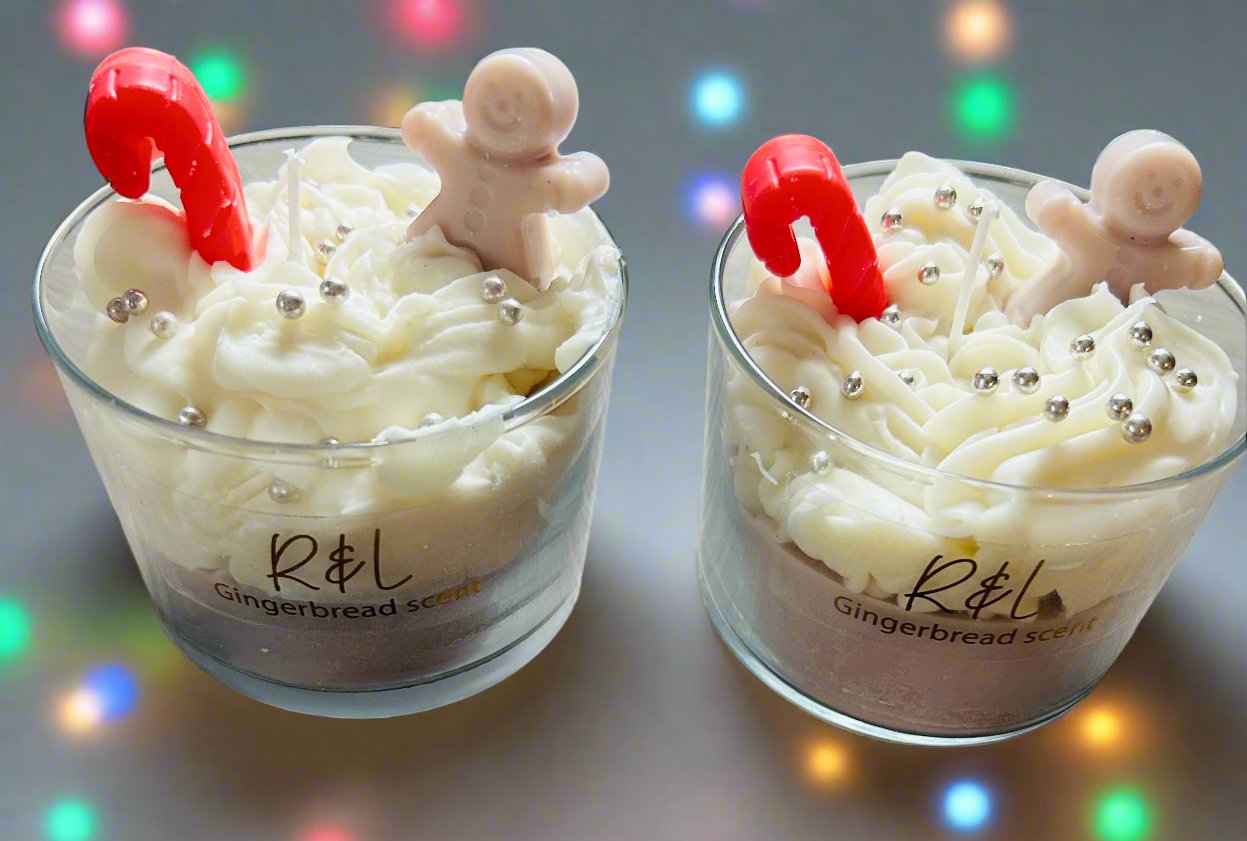 Gingerbread Christmas Candle