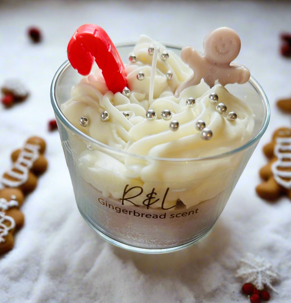 Gingerbread Christmas Candle