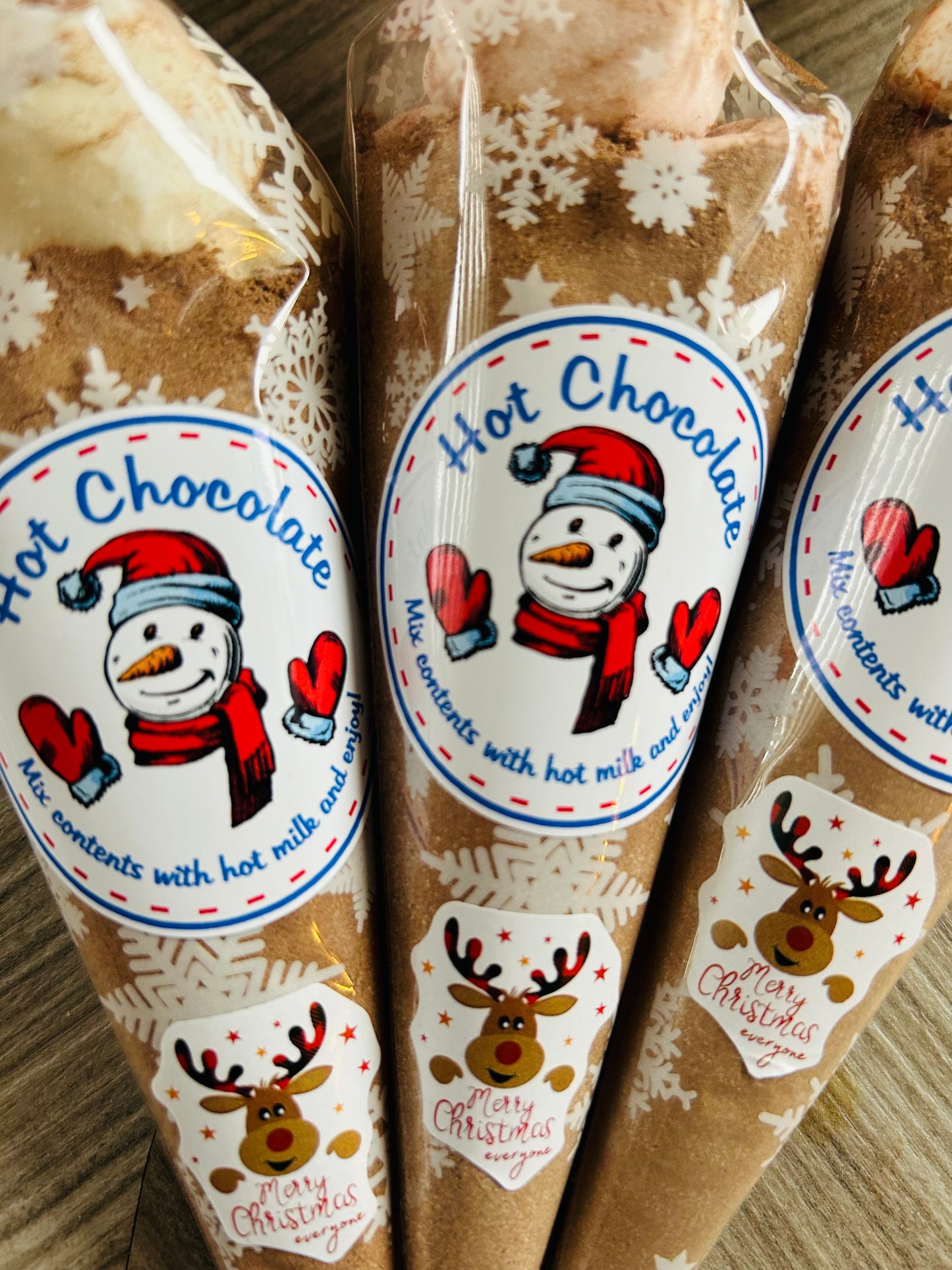 Christmas Hot Chocolate Cones