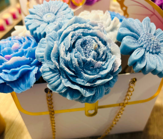 Wax melt handbag bouquet