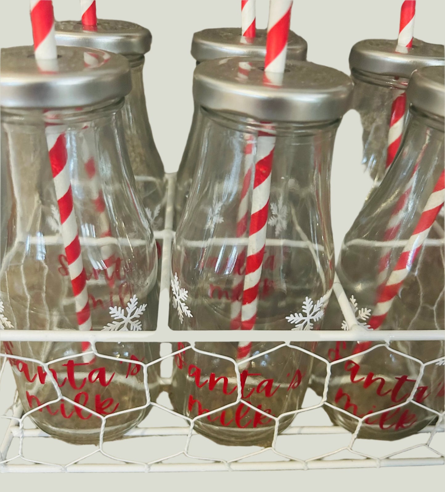 Santa's Milk Bottles