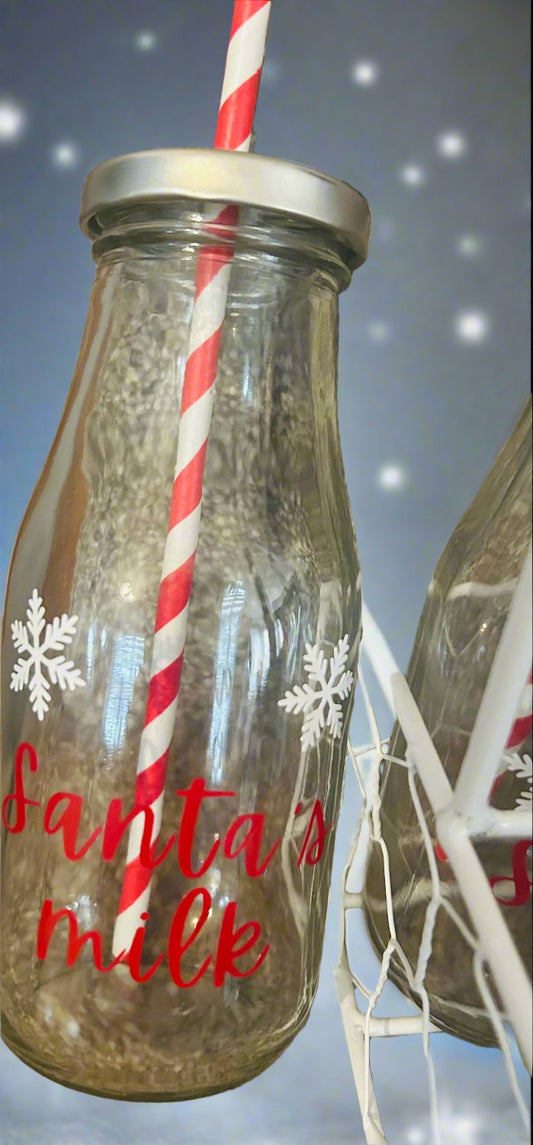 Santa's Milk Bottles